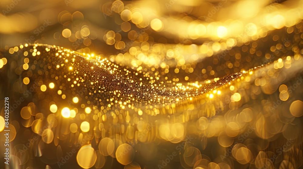 Golden Elegance: Luxurious Shimmering Texture Golden Elegance: Luxurious Shimmering Texture
