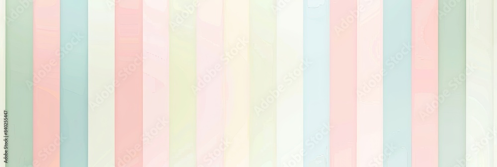 Soft, pastel-colored stripes in varying widths, creating a cute and minimalist design Soft, pastel-colored stripes in varying widths, creating a cute and minimalist design