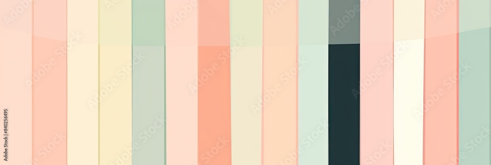 Soft, pastel-colored stripes in varying widths, creating a cute and minimalist design Soft, pastel-colored stripes in varying widths, creating a cute and minimalist design
