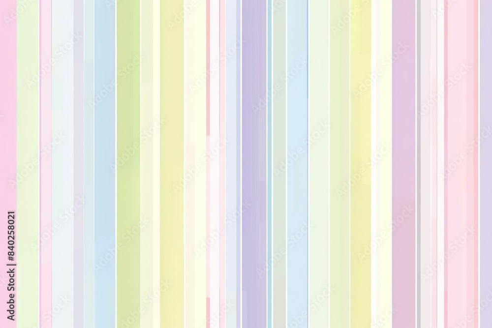 Soft, pastel-colored stripes in varying widths, creating a cute and minimalist design Soft, pastel-colored stripes in varying widths, creating a cute and minimalist design