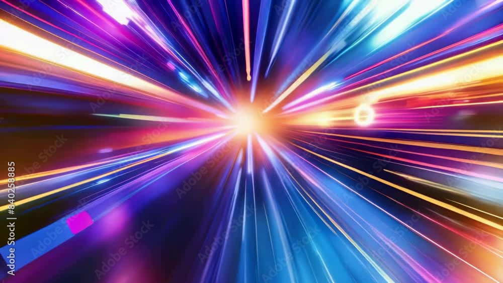 Abstract background with rays light and beams different colors. Vibrant graphic, shiny, and modern design. Speed, motion in space, and glow creativity. Beautiful backdrop night entertainment, festive Abstract background with rays light and beams different colors. Vibrant graphic, shiny, and modern design. Speed, motion in space, and glow creativity. Beautiful backdrop night entertainment, festive