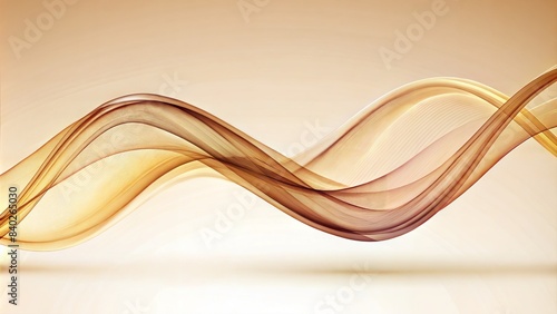 Elegant Curves Abstract simple wave line  © Htet
