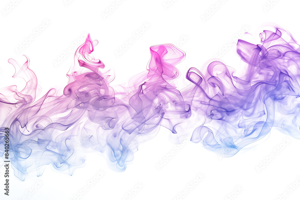 A mesmerizing display of colored smoke swirling gracefully against a pristine white background, creating a captivating visual effect. A mesmerizing display of colored smoke swirling gracefully against a pristine white background, creating a captivating visual effect.