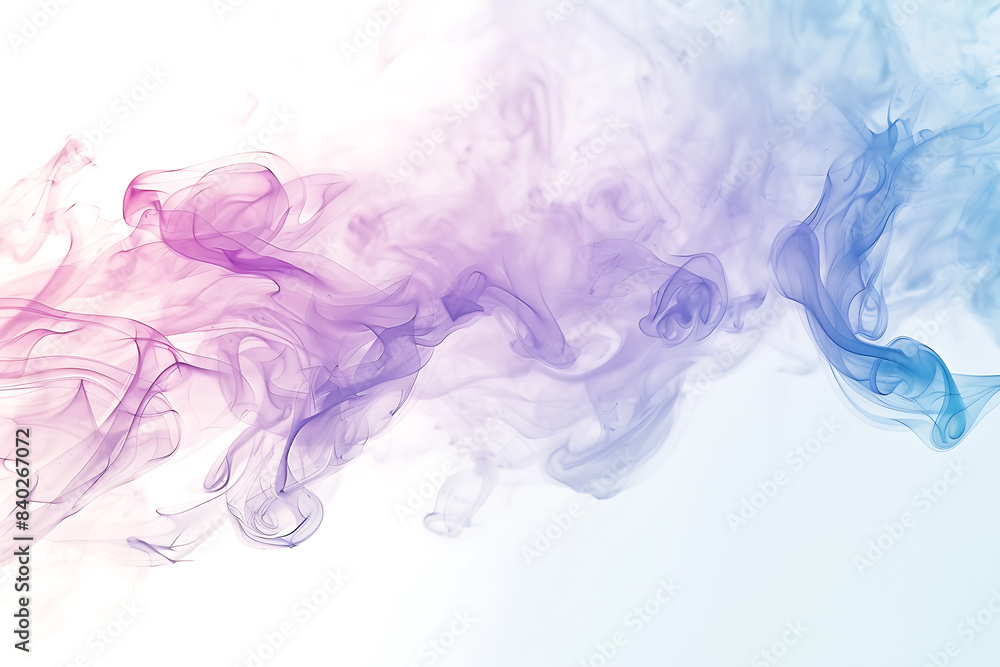 A mesmerizing display of colored smoke swirling gracefully against a pristine white background, creating a captivating visual effect. A mesmerizing display of colored smoke swirling gracefully against a pristine white background, creating a captivating visual effect.