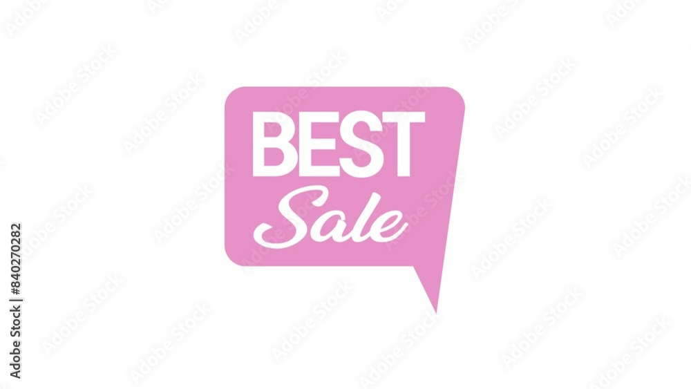 Best Sale animation banner, Simple animation label banner promotion sal Best Sale animation banner, Simple animation label banner promotion sal