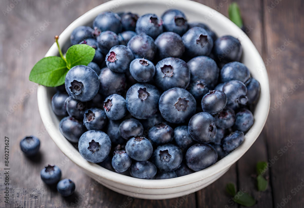 blueberries in a bowl on wooden table blueberries in a bowl on wooden table
