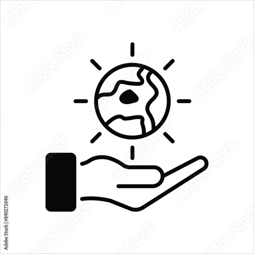 Earth Day vector icon