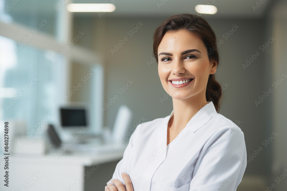 Generative AI Portrait of experienced doctor at hospital patient examination consultation medicare Generative AI Portrait of experienced doctor at hospital patient examination consultation medicare