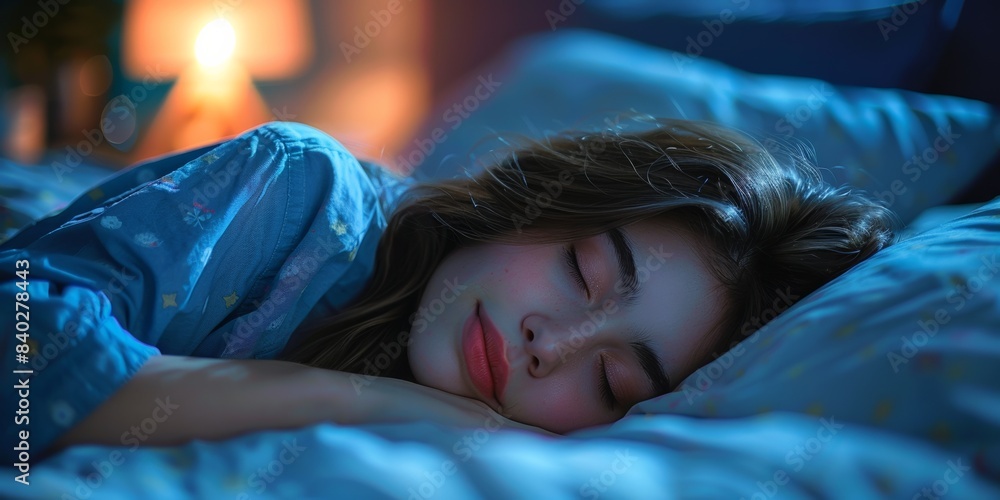 In a cozy bedroom, an Asian lady lies comfortably asleep on soft bedding, embodying serene relaxation. In a cozy bedroom, an Asian lady lies comfortably asleep on soft bedding, embodying serene relaxation.