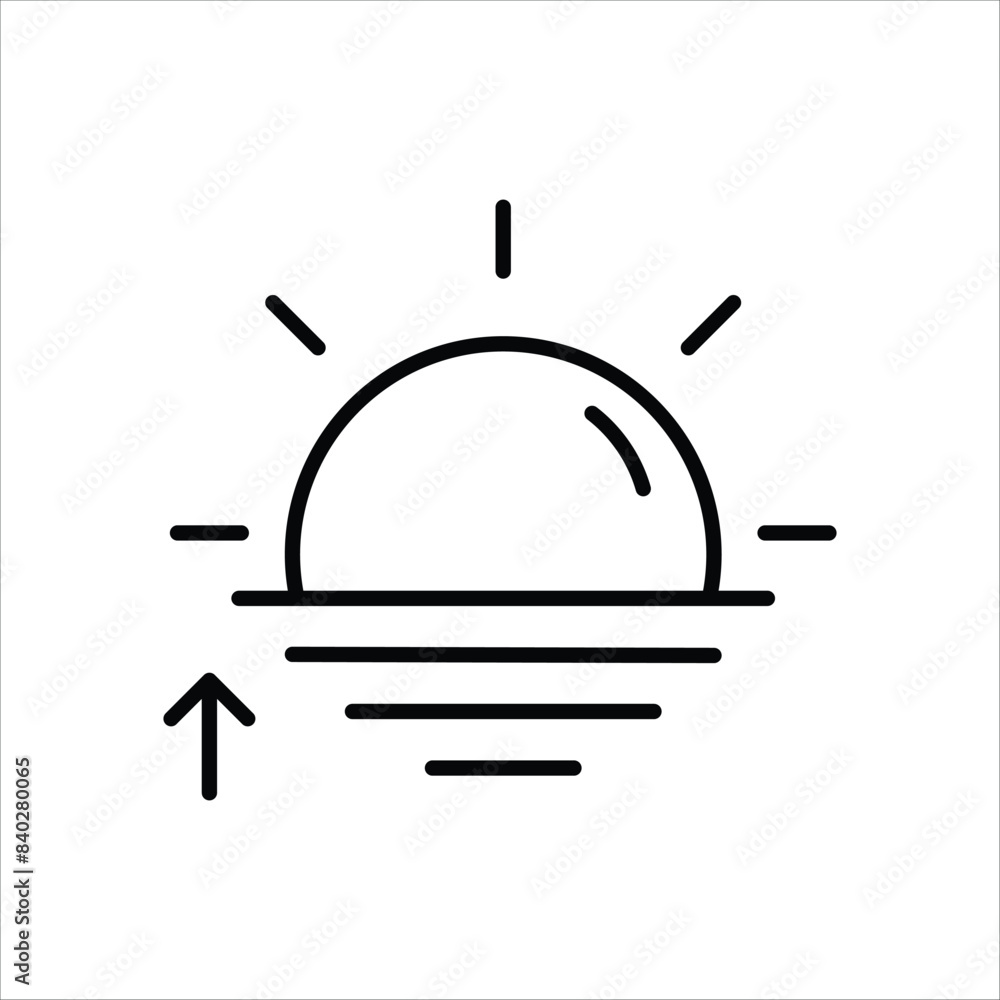 Sunrise vector icon Sunrise vector icon