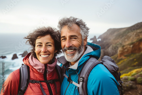 Affectionate elderly couple enjoying spending time together after retirement generative AI © Tetiana