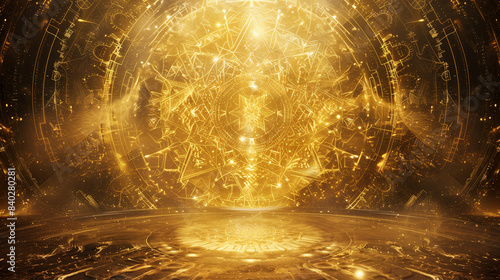 abstract, golden, metaphysical, pattern, background, gold, texture, design, luxury, decorative, geometric, art, shiny, bright, ornate, elegant, spiritual, mystical, cosmic, abstract art