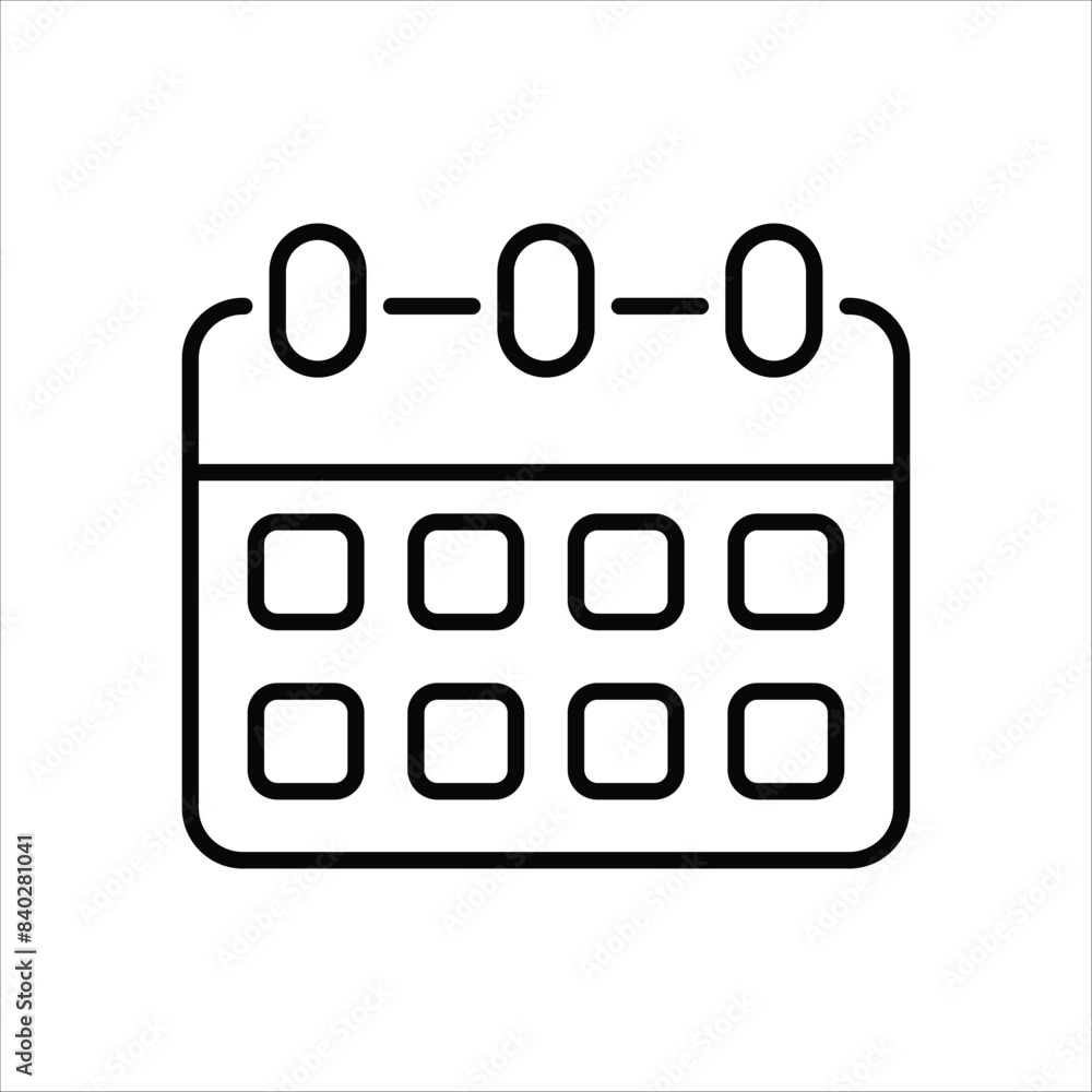 Calendar vector icon Calendar vector icon