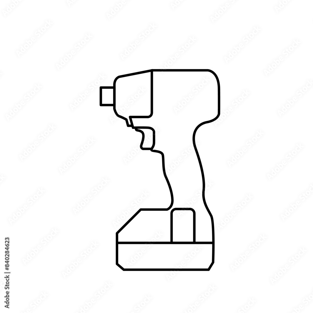 Hand Drill Logo icon design illustration Hand Drill Logo icon design illustration