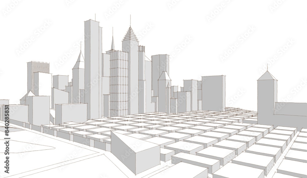 modern city panorama 3d illustration
modern city panorama 3d illustration