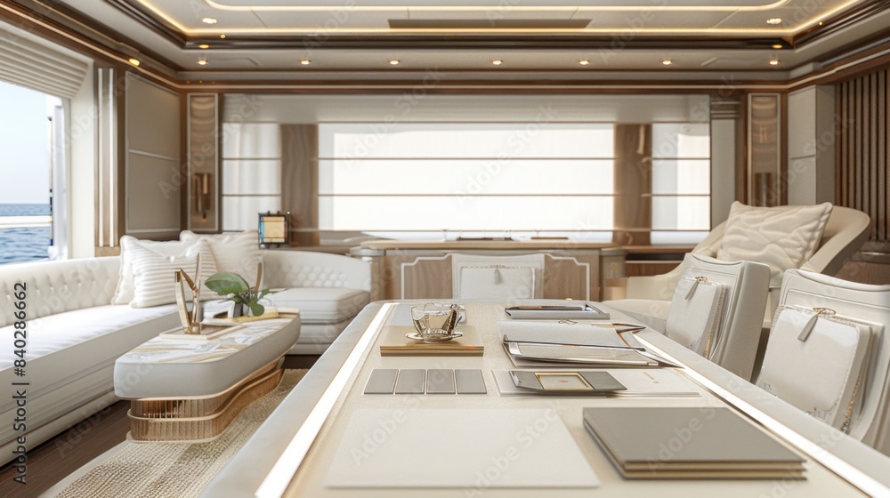 Exquisite Yacht Interior Design Portfolio Business Cards Models and ...