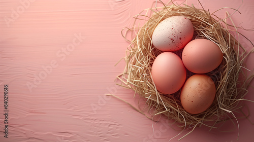 portrait of chicken eggs