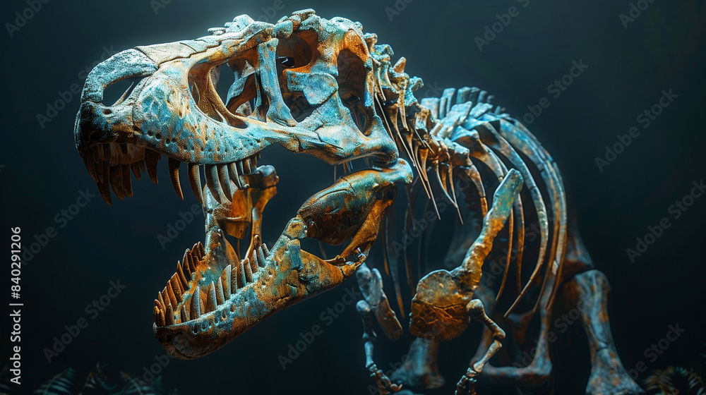 dinosaur skeleton isolated on background dinosaur skeleton isolated on background