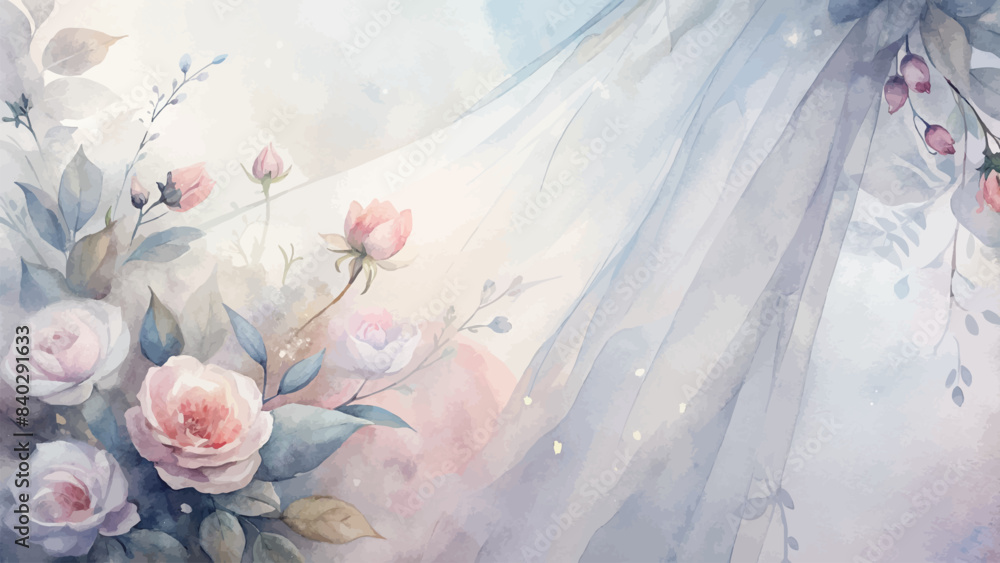 Beautiful watercolor flower background Beautiful watercolor flower background