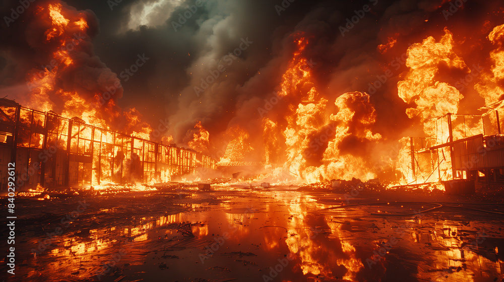 Warehouse fire accident Warehouse fire accident