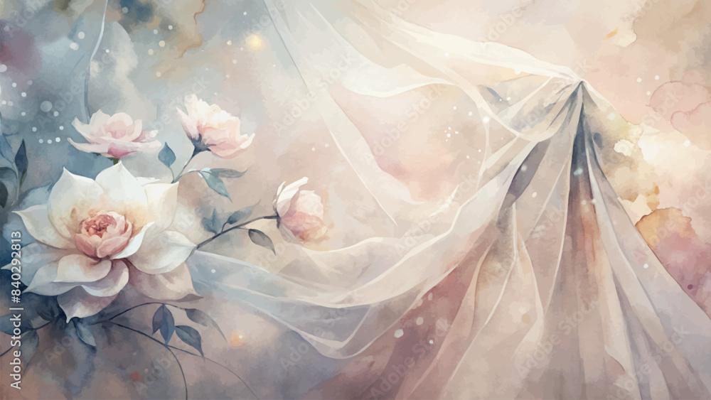 Beautiful watercolor flower background Beautiful watercolor flower background