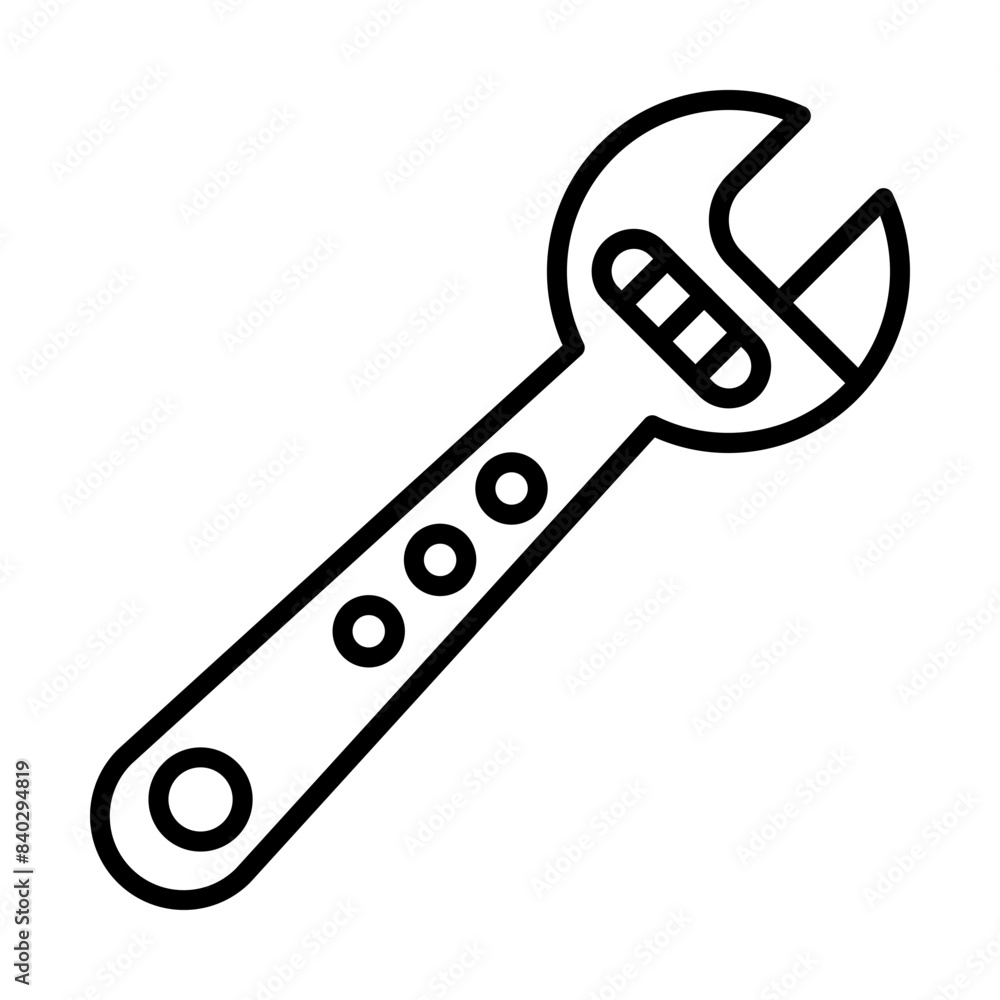 Wrench line icon Wrench line icon