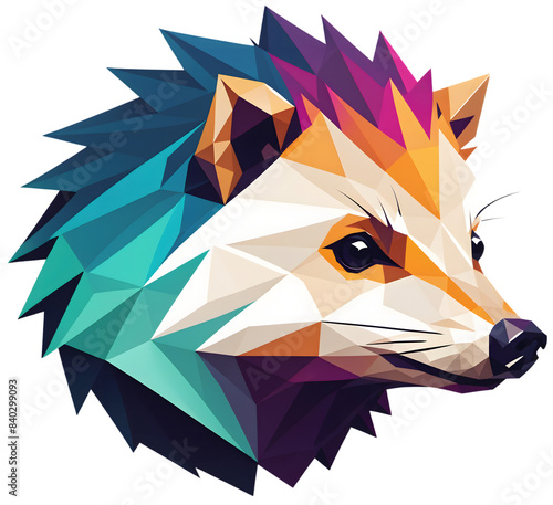 clean and modern logo head hedgehog