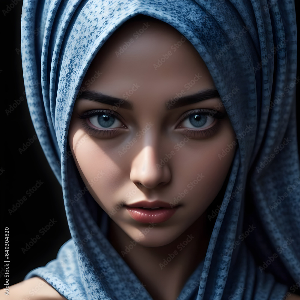 Fototapeta premium a islamic woman with hijab