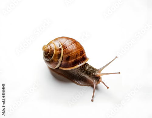 Ultra-Realistic 3D Rendering of a Snail with Intricate Shell Details and Lifelike Textures Highlighting the Natural Beauty of This Slow-Moving Creature