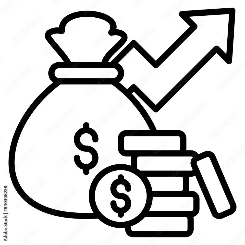 Dividend Income Icon Element For Design Dividend Income Icon Element For Design
