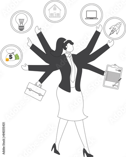 Metaverse and Future digital technology Businesswoman