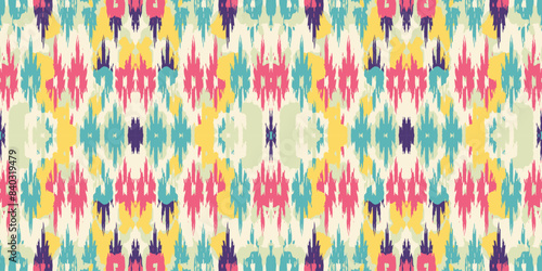 Seamless batik pattern,Seamless tribal batik pattern,and Seamless colorful pattern resemble ethnic boho, Aztec,and ikat styles.designed for use in wallpaper,fabric,curtain,carpet,Batik Embroidery
