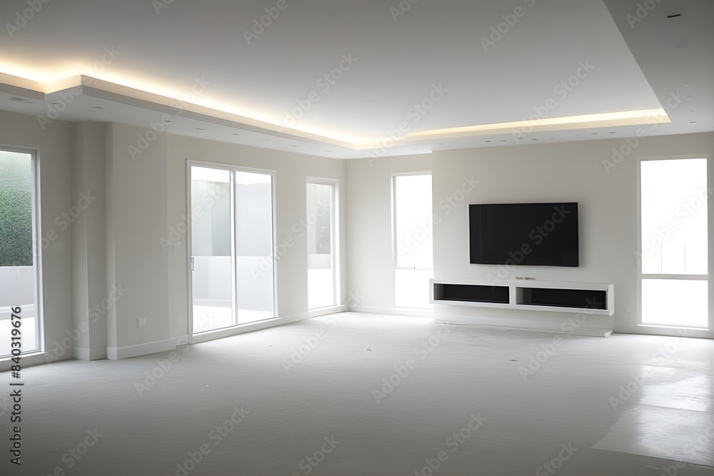 a modern empty living room a modern empty living room