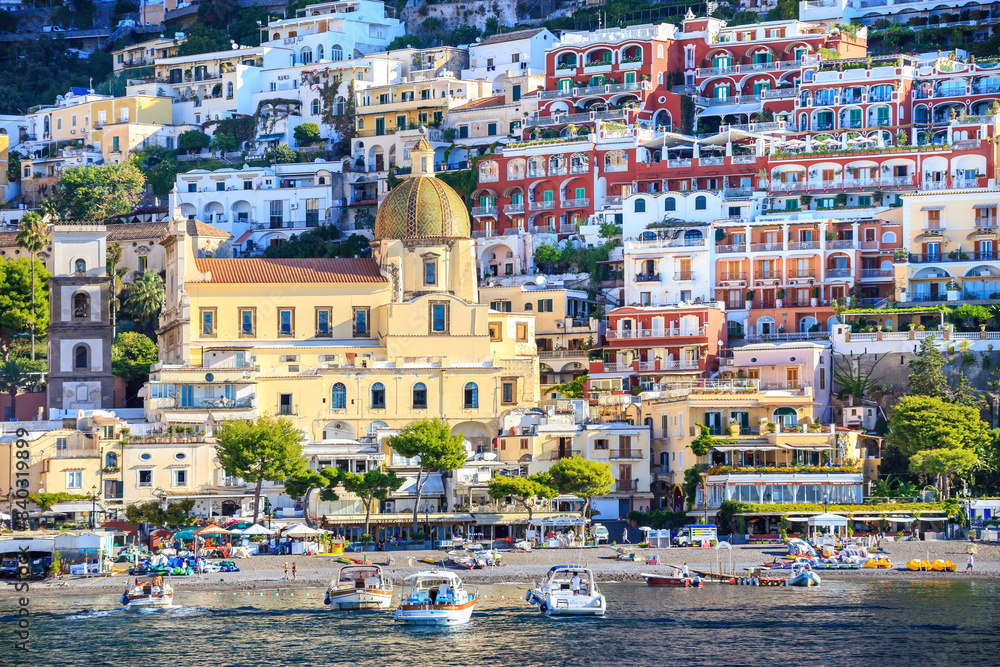 Cityscape of Positano, Amalfi coast, Salerno, Italy