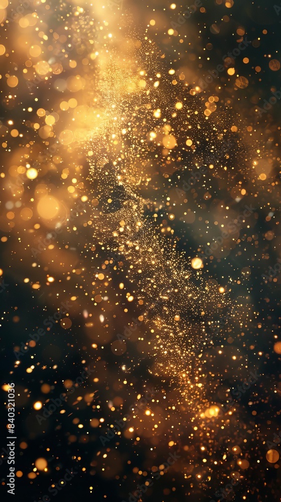Abstract background with golden glitter particles creating a magical and festive atmosphere, perfect for celebrations and special occasions. Abstract background with golden glitter particles creating a magical and festive atmosphere, perfect for celebrations and special occasions.
