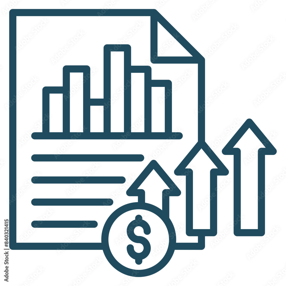 Financial Reports Icon Element For Design Financial Reports Icon Element For Design