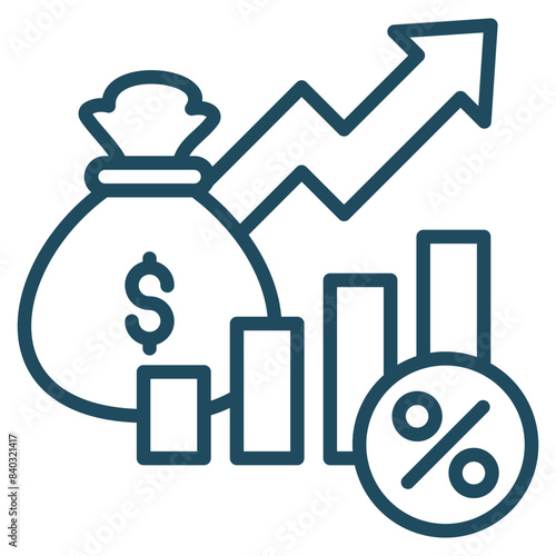 Economic Indicators Icon Element For Design