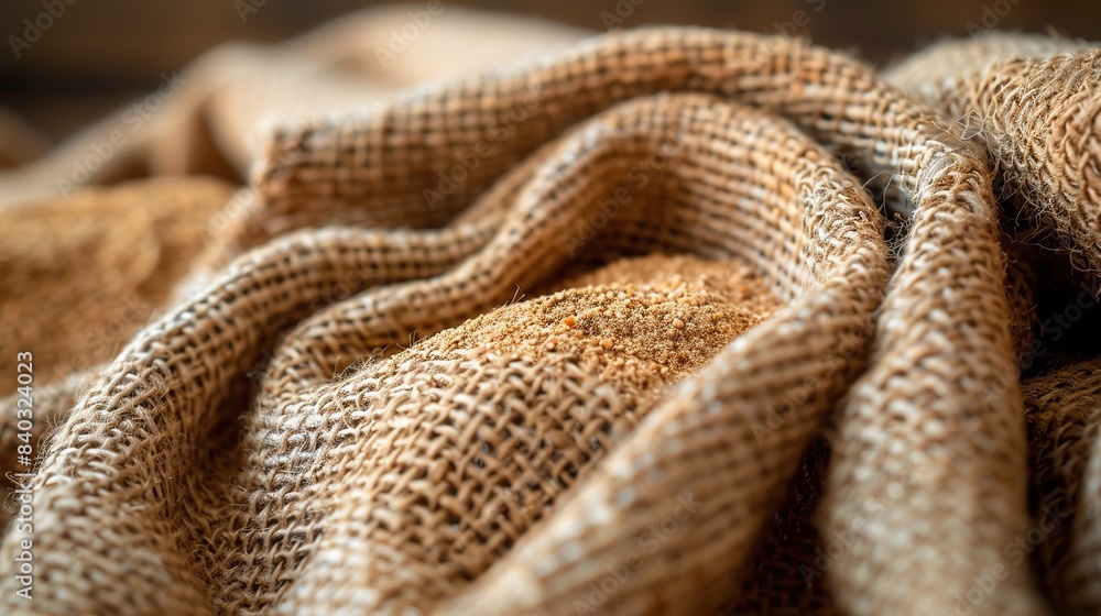 wheat flour in burlap sack bag.stock image wheat flour in burlap sack bag.stock image