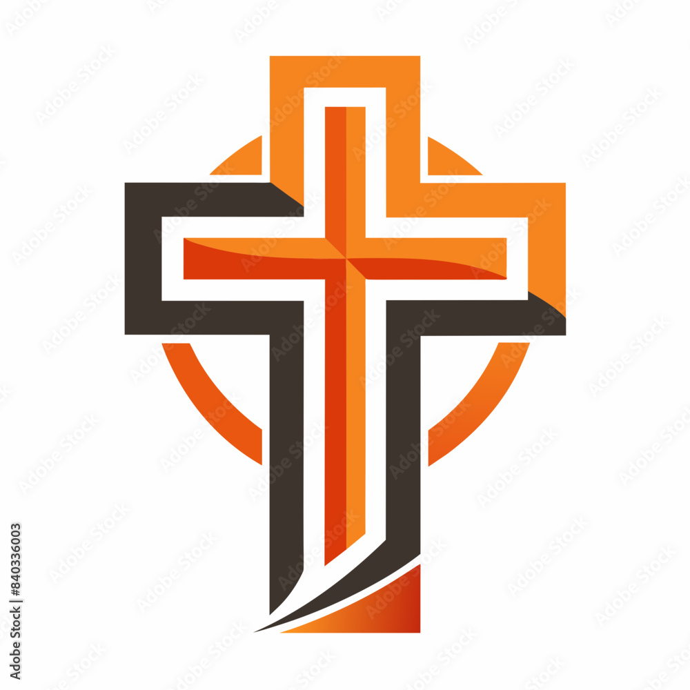 Obraz premium Vector Design for Christian Cross 