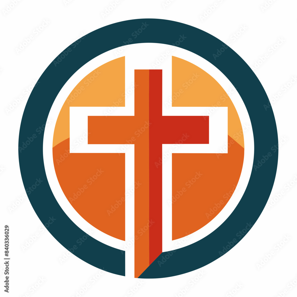Obraz premium Vector Design for Christian Cross 