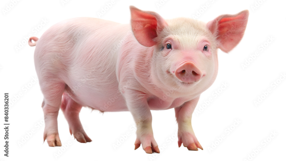 A pig isolated on transparent background A pig isolated on transparent background