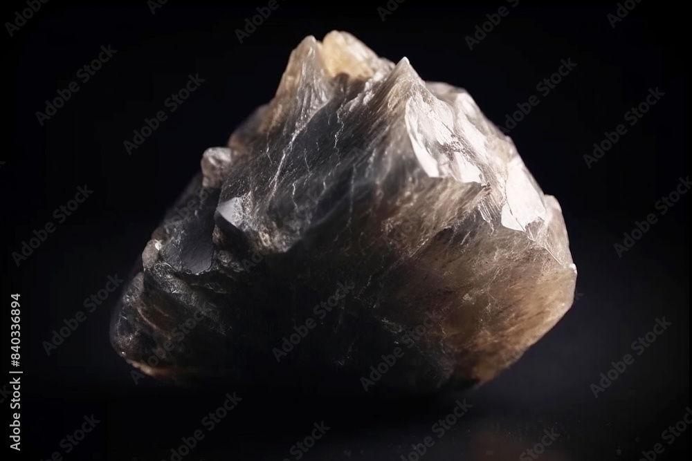 Mangxiao fossil mineral stone. Geological crystalline fossil. Dark background close-up. Mangxiao fossil mineral stone. Geological crystalline fossil. Dark background close-up.