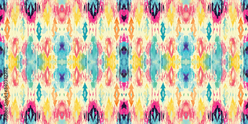 Seamless batik pattern,Seamless tribal batik pattern,and Seamless colorful pattern resemble ethnic boho, Aztec,and ikat styles.designed for use in wallpaper,fabric,curtain,carpet,Batik Embroidery