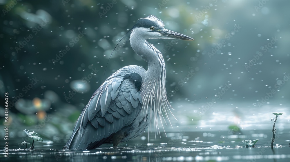 Fototapeta premium Celebrate iWorld Migratory Bird Day with vibrant images capturing avian beauty in flight and habitat. 
