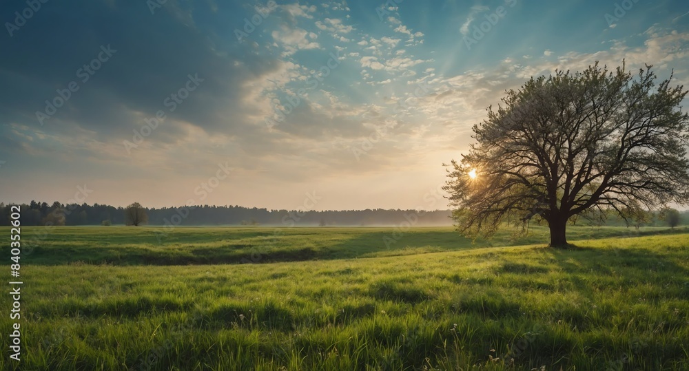 empty spring meadow landscape banner copyspace background empty spring meadow landscape banner copyspace background