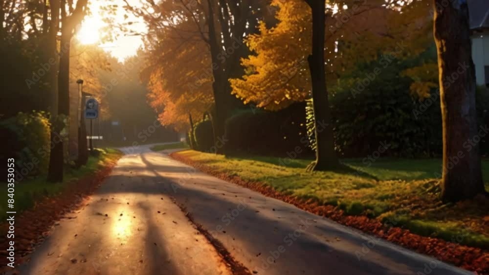 street in spring. seamless looping 4k video street in spring. seamless looping 4k video