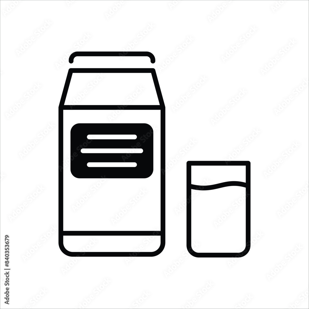 Milk vector icon Milk vector icon