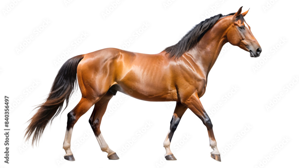 A horse isolated on transparent background A horse isolated on transparent background
