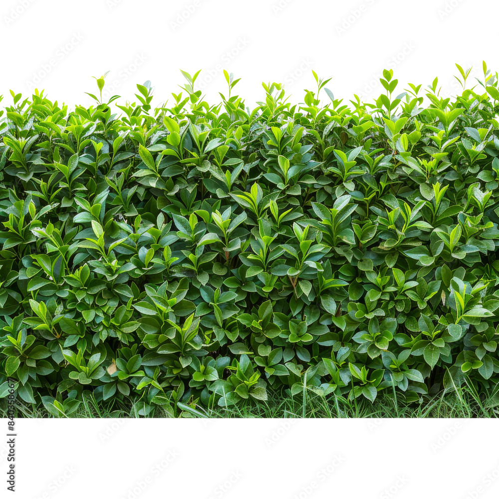 A lush green hedge with dense foliage, beautifully manicured, perfect for garden or outdoor landscaping visuals. A lush green hedge with dense foliage, beautifully manicured, perfect for garden or outdoor landscaping visuals.