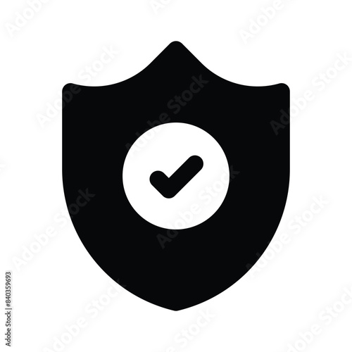 Protection shield vector design in modern style, easy to use icon
